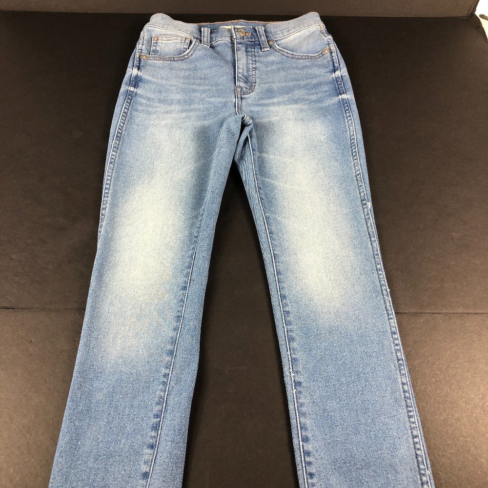 Madewell Jeans Womens 23 10" High Rise Skinny Crop Blue Fade Stretch Denim Pants